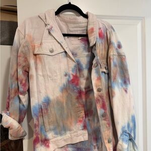 Peach Love California Multicolor Jean Jacket
